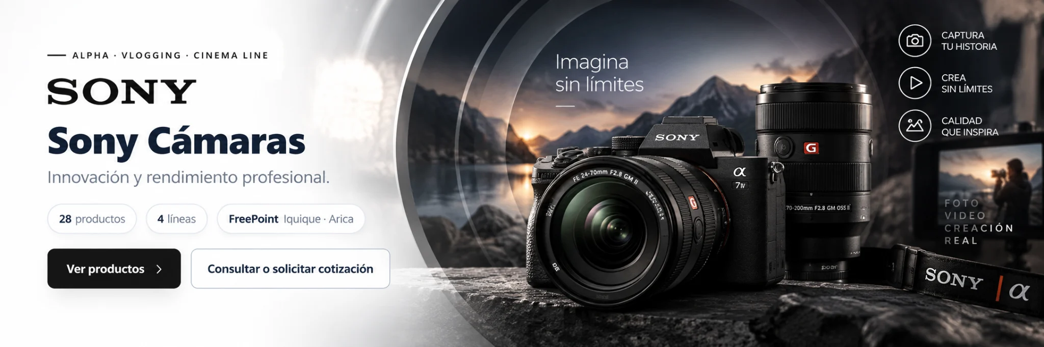 Sony Cámaras en FreePoint